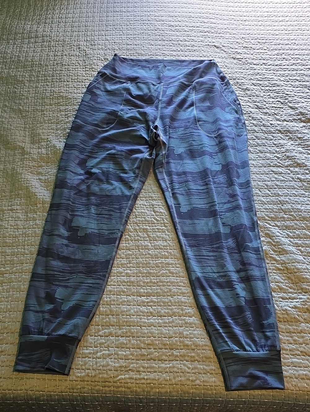 Blue Camo Active Joggers